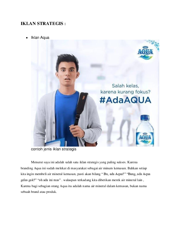 contoh iklan strategis contoh iklan strategis