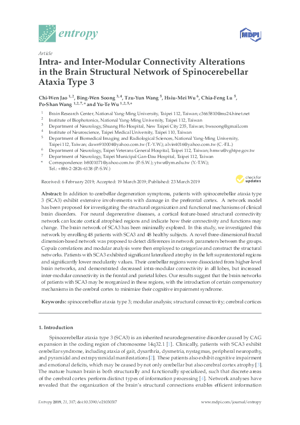 (PDF) Intra- and Inter-Modular Connectivity Alterations in the Brain ...