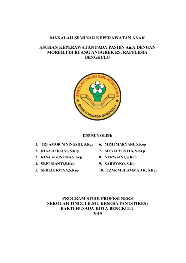 Doc Makalah Seminar Keperawatan Anak Rikaafriani Rika Academia Edu