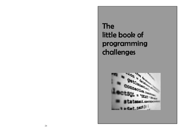 (PDF) The little book of programming challenges
