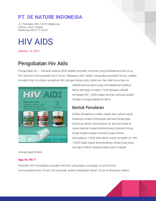 Apa Itu Hiv Pdf Apa Itu Hiv Pdf