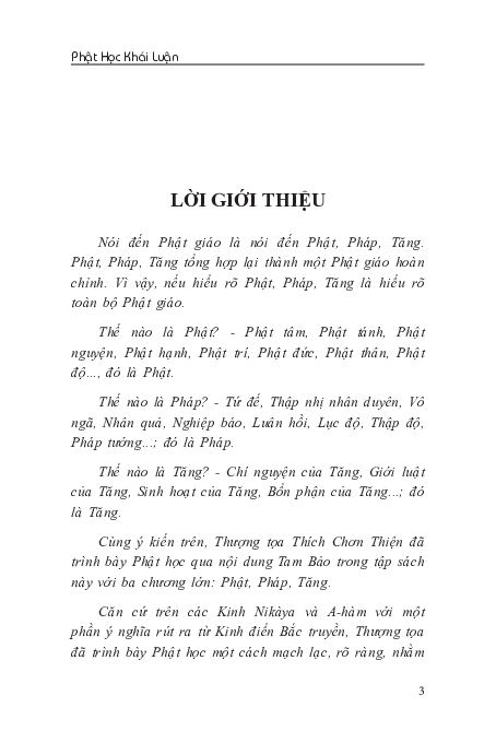 First page of “Phật Học Khái Luận”
