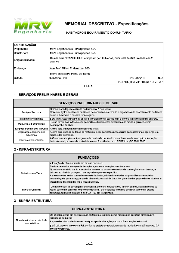 Pdf Mem Descritivo Lille Sergio Salinet Academia Edu