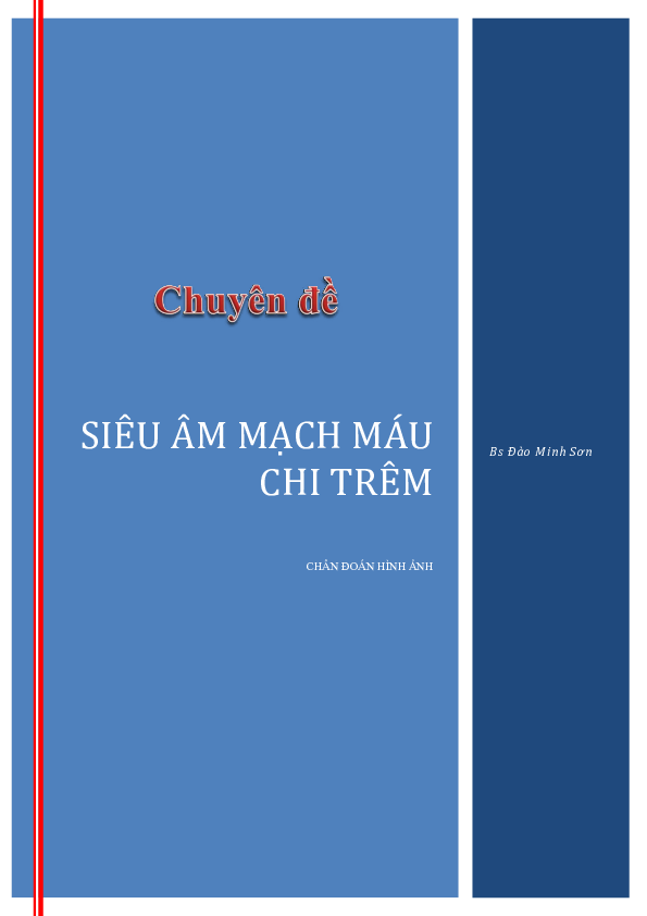 First page of “SIÊU ÂM MẠCH MÁU CHI TRÊN”