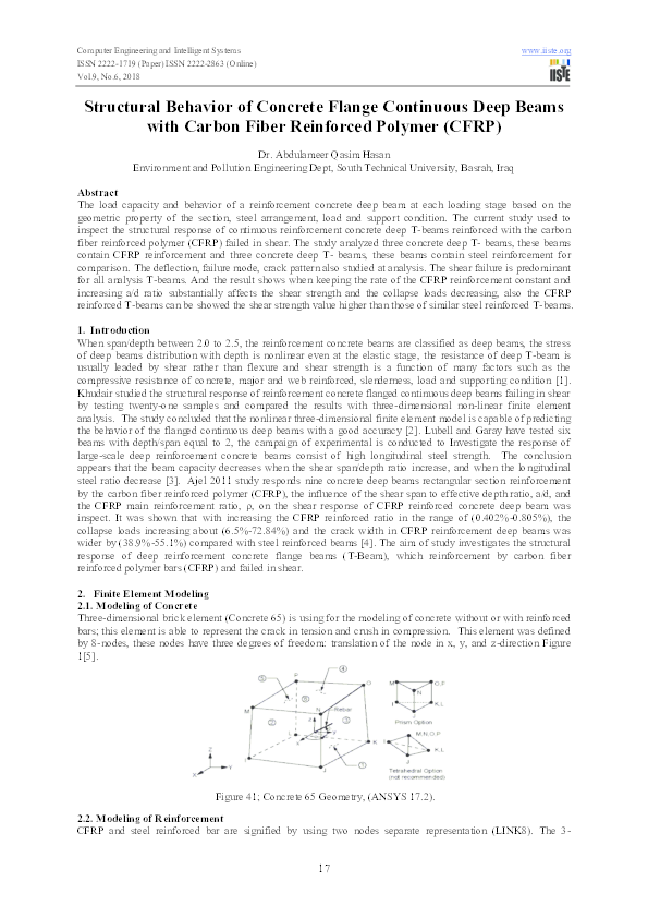 (PDF) Structural Behavior of Concrete Flange Continuous Deep Beams with ...