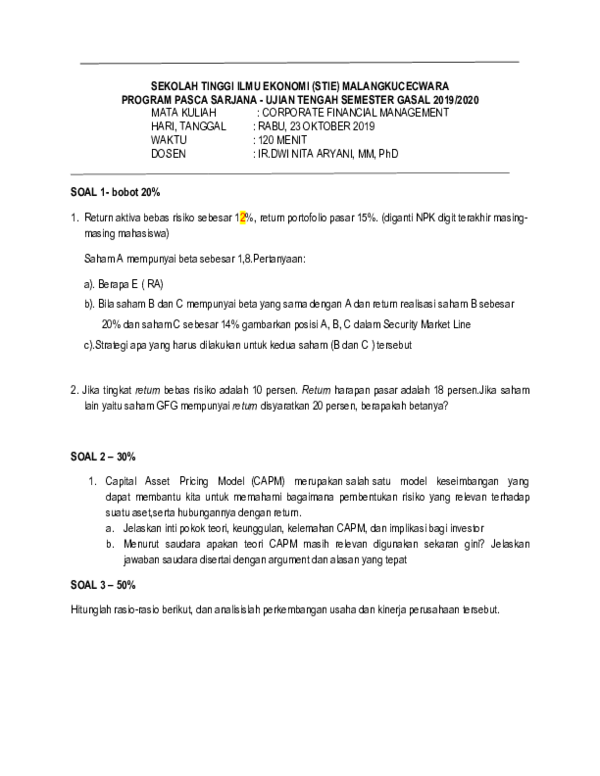 Doc Uts Bu Dwinita Hari Yanto Academia Edu