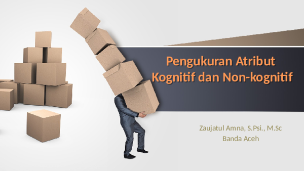 Pdf Pengukuran Atribut Kognitif Dan Non Kognitif Pengukuran Atribut Kognitif Dan Non Kognitif Zaujatul Amna Academia Edu