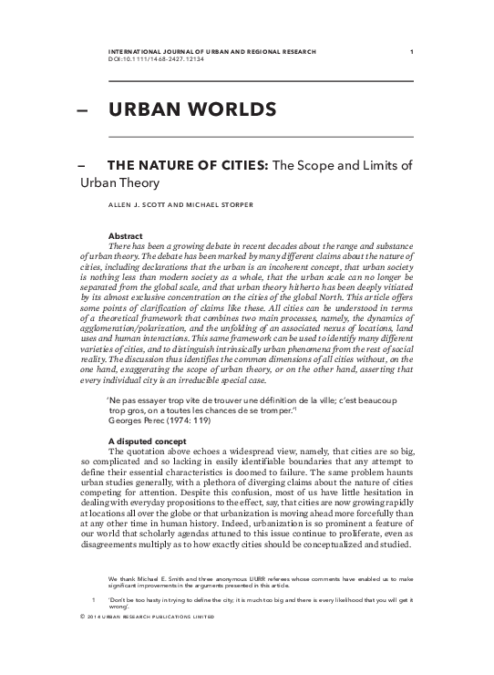 (PDF) Scott et al 2015 International Journal of Urban and Regional Research