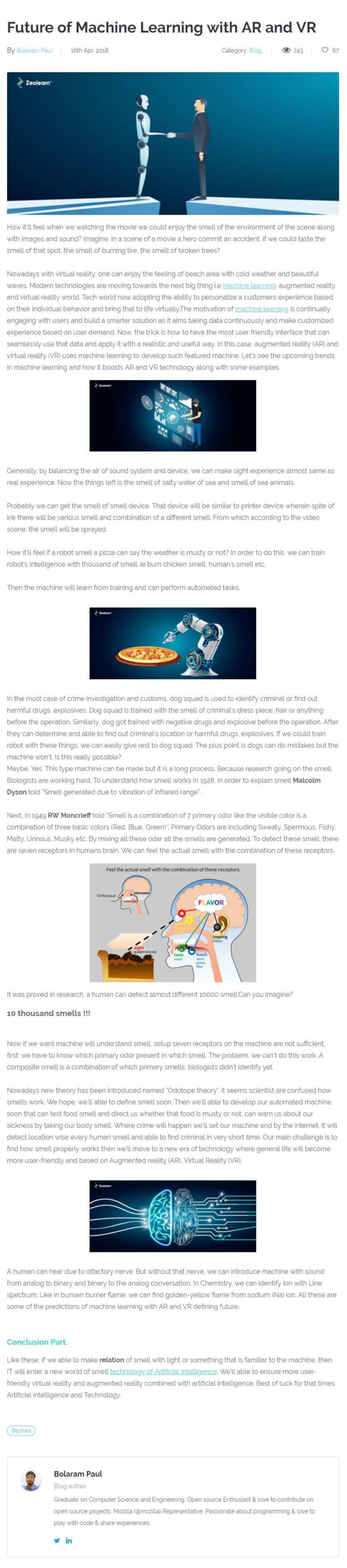 (PDF) Future of Machine Learning with AR and VR