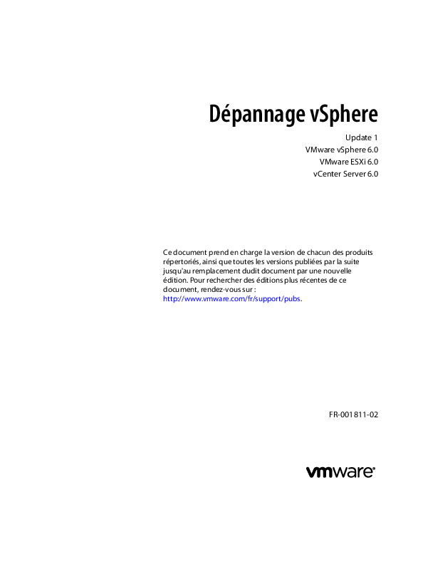 PDF) Dpannage vSphere