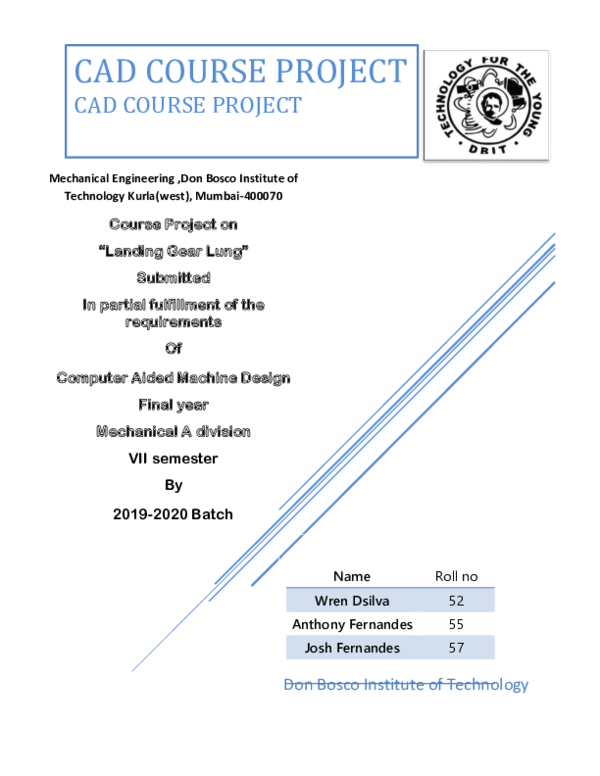 (DOC) Cad topology course project