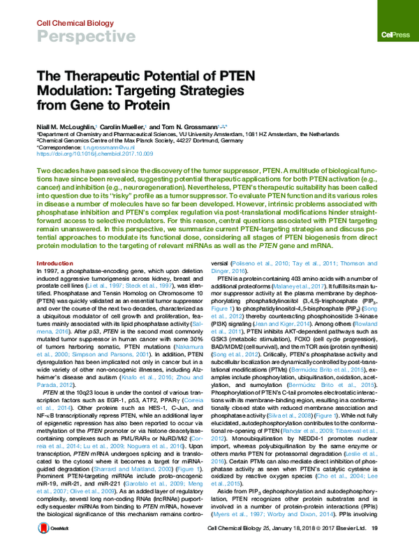 (PDF) Cell Chemical Biology Perspective The Therapeutic Potential of ...