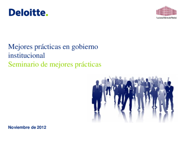 (PDF) Mejores prácticas en Gobierno Corporativo Deloitte (Patronatos)