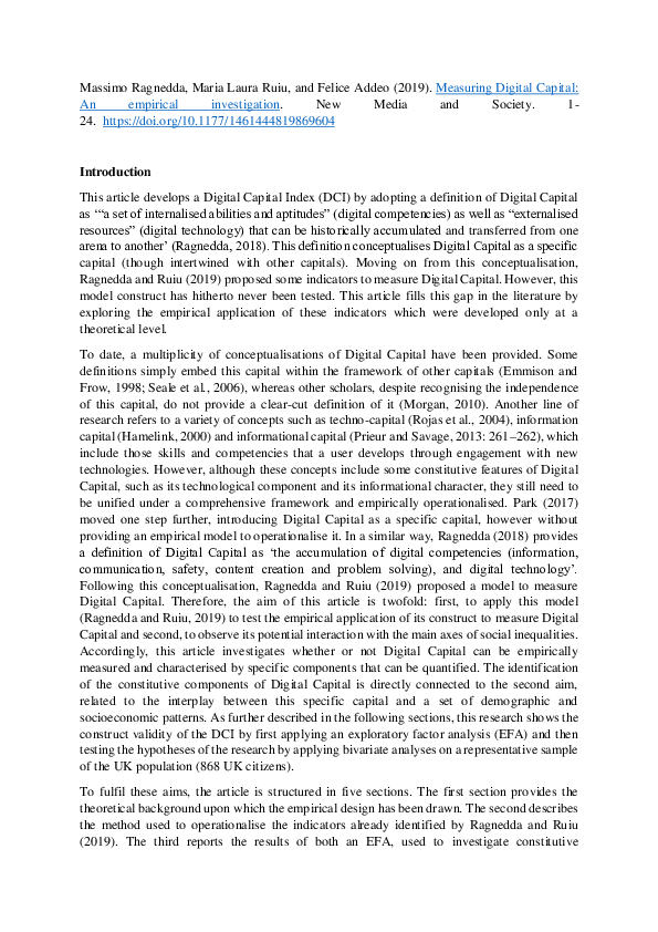 (PDF) Measuring Digital Capital. An empirical investigation Massimo
