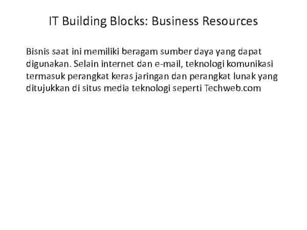 (PPT) IT Building Blocks