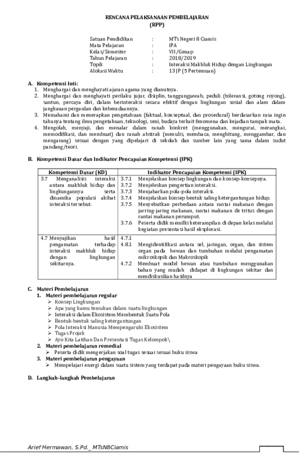 (DOC) RPP Bab