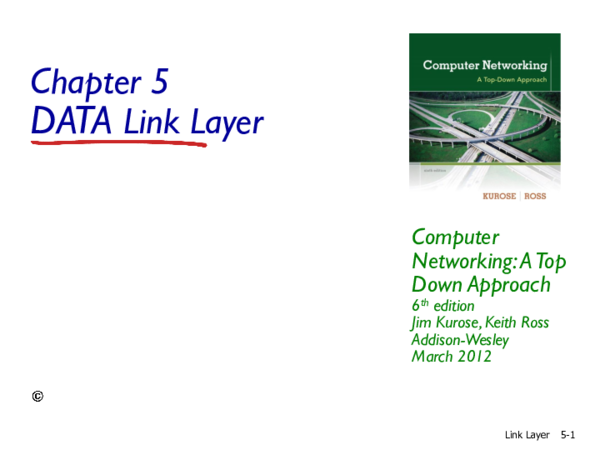 (PPT) Chapter 6 The Data Link Layer
