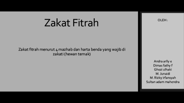 Ppt Zakat Fitrah Fiqih Sultan Mahendra Academia Edu