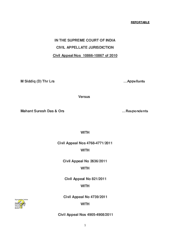 (PDF) Ayodhyajudgement Edward Kormon Academia.edu