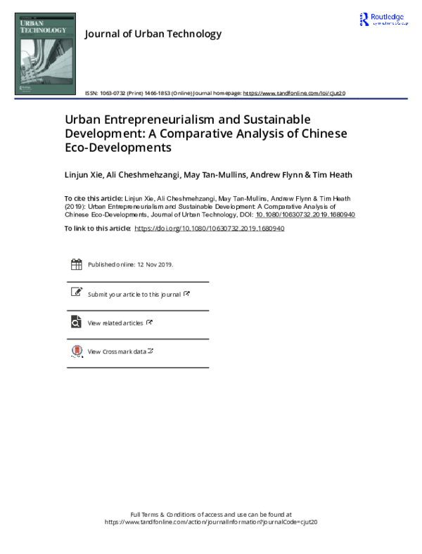 Sustainable urban development policies and climate adaptation ...