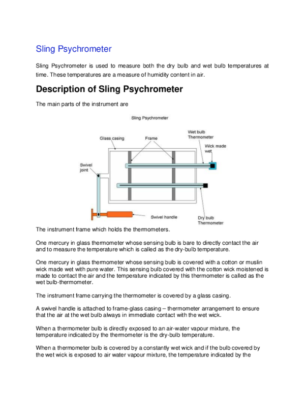 (PDF) Sling Psychrometer