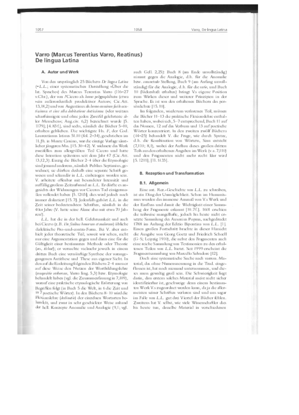 (PDF) Varro (Marcus Terentius Varro, Reatinus) De lingua Latina