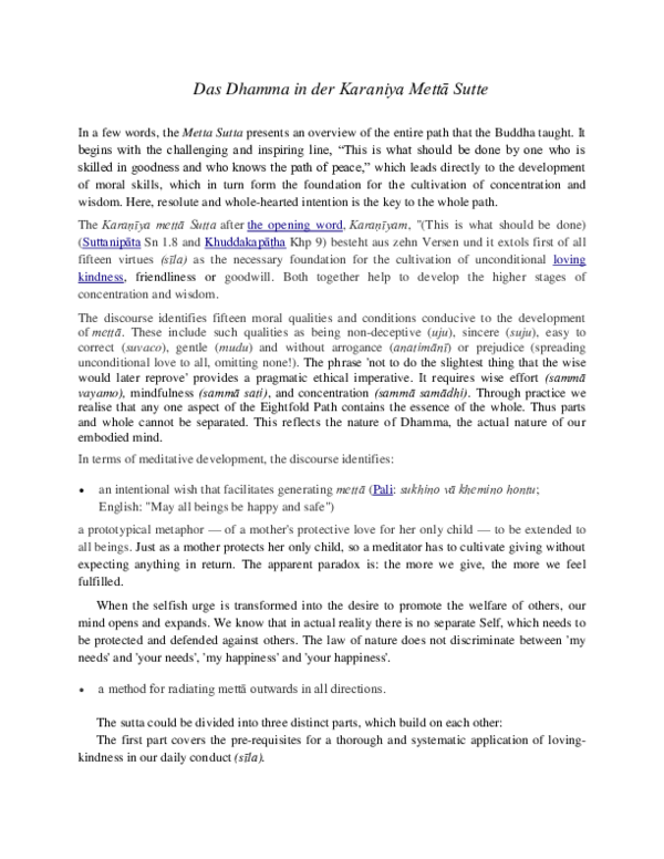 DOC Metta Sutta Michael Harbecke Academia edu  DOC Metta Sutta Michael Harbecke Academia edu