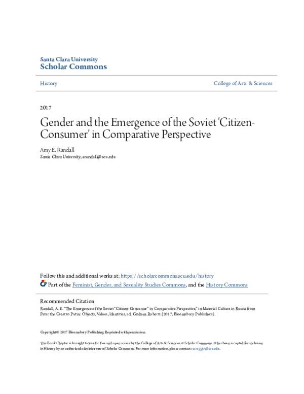 PDF) Dissertation - Queuetopia: Second World Modernity And The.