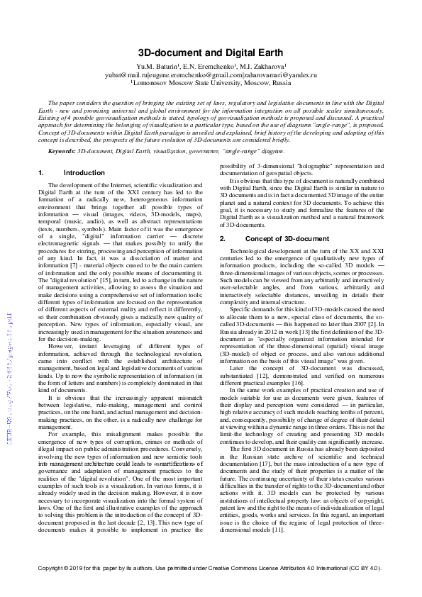 (PDF) 3D-document and Digital Earth