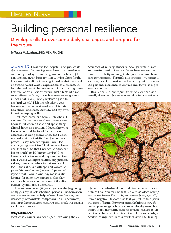 Pdf Building Personal Resilience Pdf Building Personal Resilience