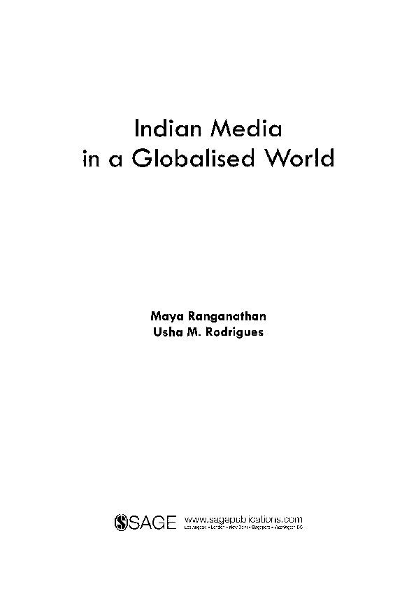 (PDF) Print media in the era of globalisation Dr Usha M Rodrigues