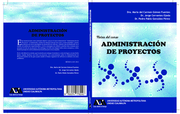 (PDF) ADMINISTRACIÓN DE PROYECTOS