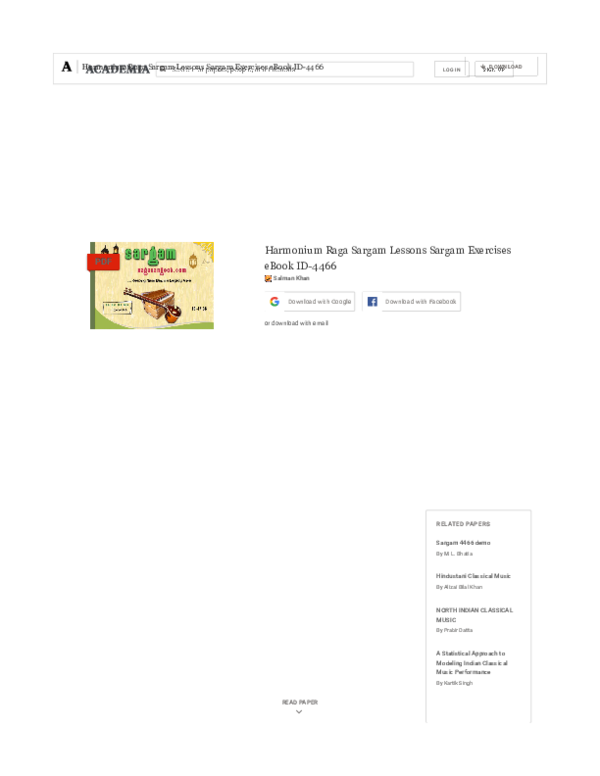 (PDF) (PDF) Harmonium Raga Sargam Lessons Sargam Exercises eBook ID