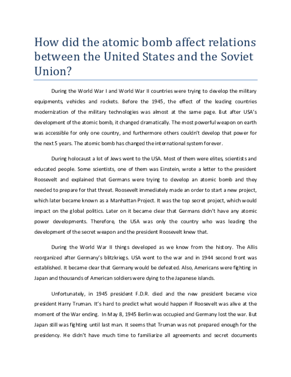 Реферат: Making The Atomic Bomb Decision Essay Research Реферат: Making The Atomic Bomb Decision Essay Research