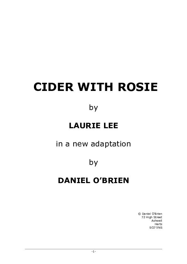 (DOC) Cider with Rosie Cider Pop Academia.edu