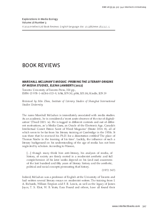 Understanding New Media & McLuhan Misunderstood (review)