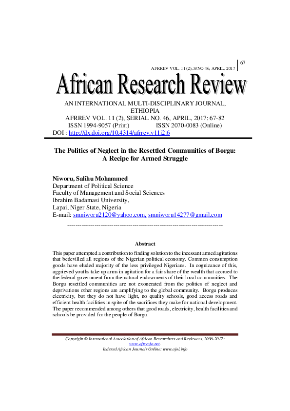 マージン PDF) The Politics of Neglect in the Resettled Communities of