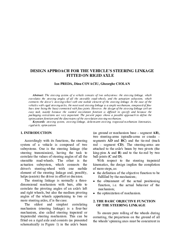 Axle Beam Steering Linkage The Best Picture Of Beam