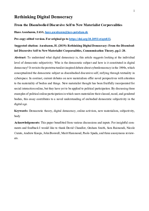 Digital democracy essay picture