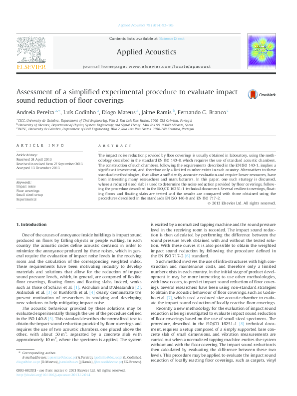 (PDF) Assessment of a simplified experimental procedure to evaluate ...