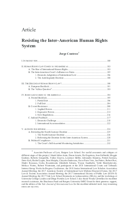(PDF) Resisting the Inter-American Human Rights System (2019)