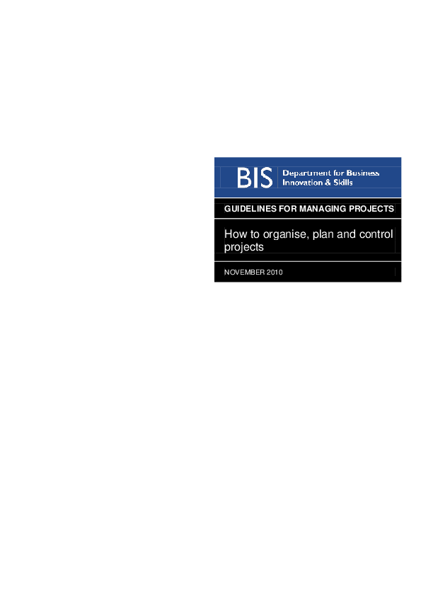(PDF) GUIDELINES FOR MANAGING PROJECTS