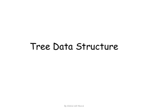 (PDF) Tree Data Structure