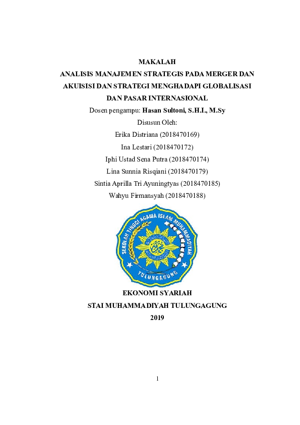 Merger Research Papers Academia Edu