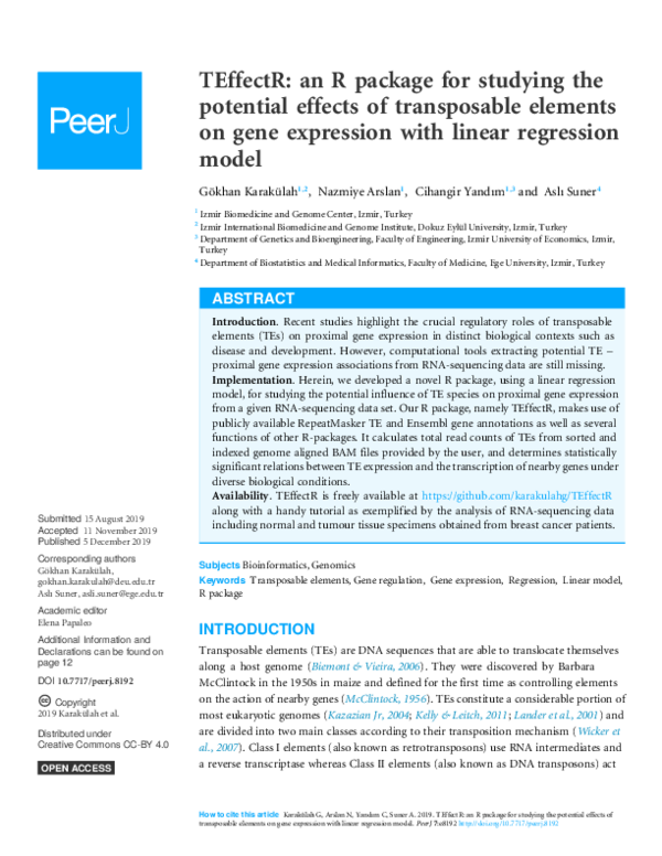 (PDF) TEffectR: an R package for studying the potential effects of ...