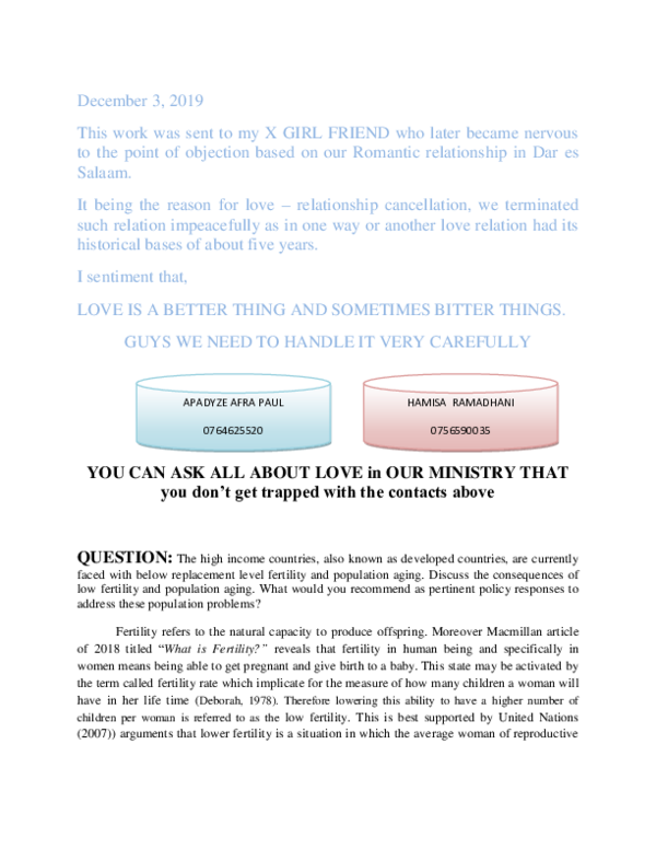 (DOC) Why love ends AFRA P A U L MPABANYANKA Academia.edu