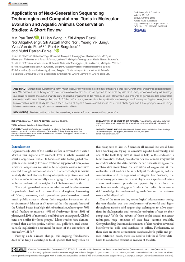 (PDF) Applications of NGS Short Review