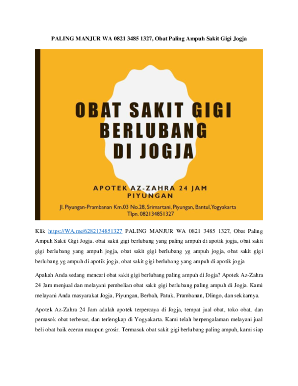 Obat Sakit Gigi Research Papers Academia Edu