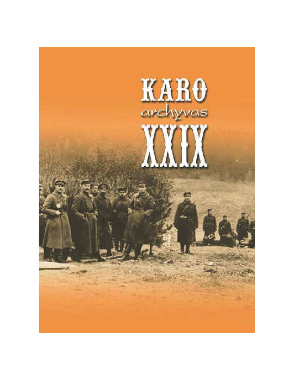 (PDF) Karinė doktrina: tarpukario Lietuvos kariuomenės atvejis (1923 ...