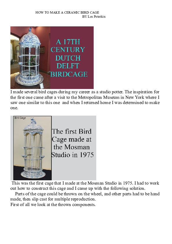 bird cage parts and accessories